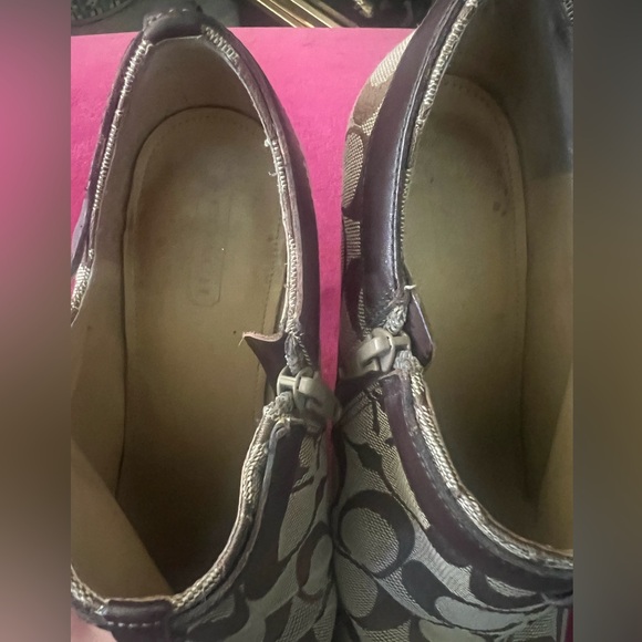 Coach Tan Monogram Booties - Picture 3 of 7